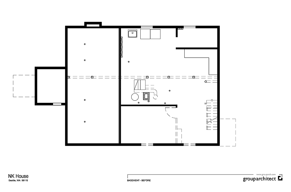 Basement Floor Plan - Before