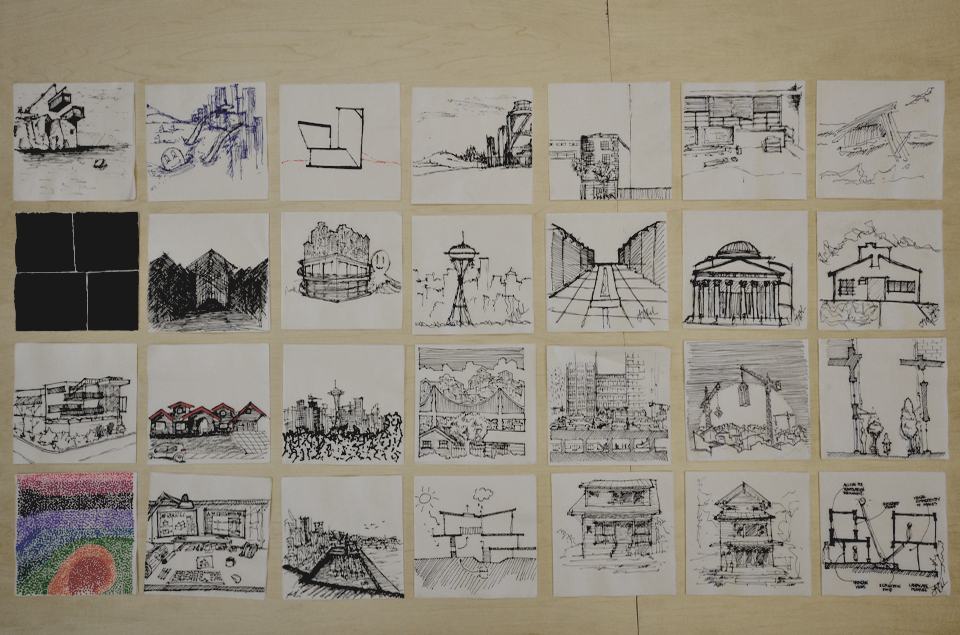 Results of the AIA Philadelphia Napkin Sketch Competition | Gallery |  Archinect