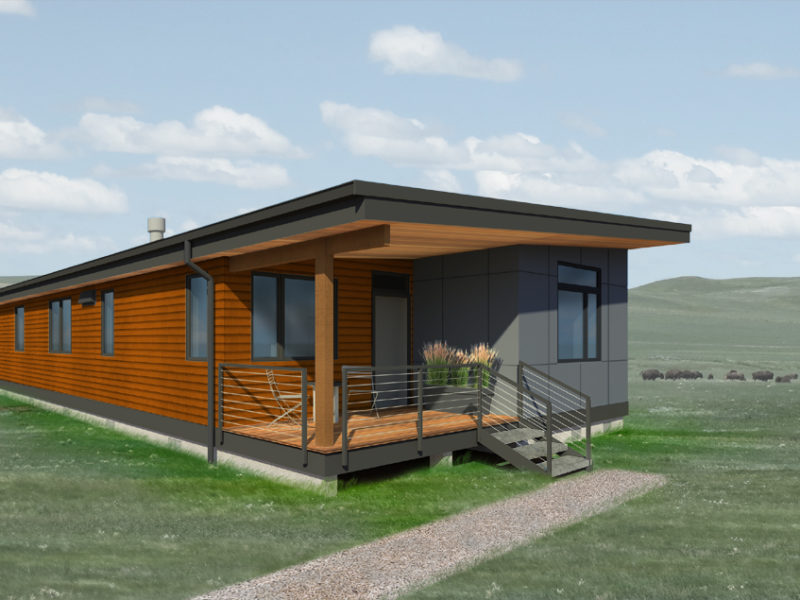 The Make It Right Foundation is working with Method Homes, who commissioned Grouparchitect to design a series of homes for the native tribes of Fort Peck Montana