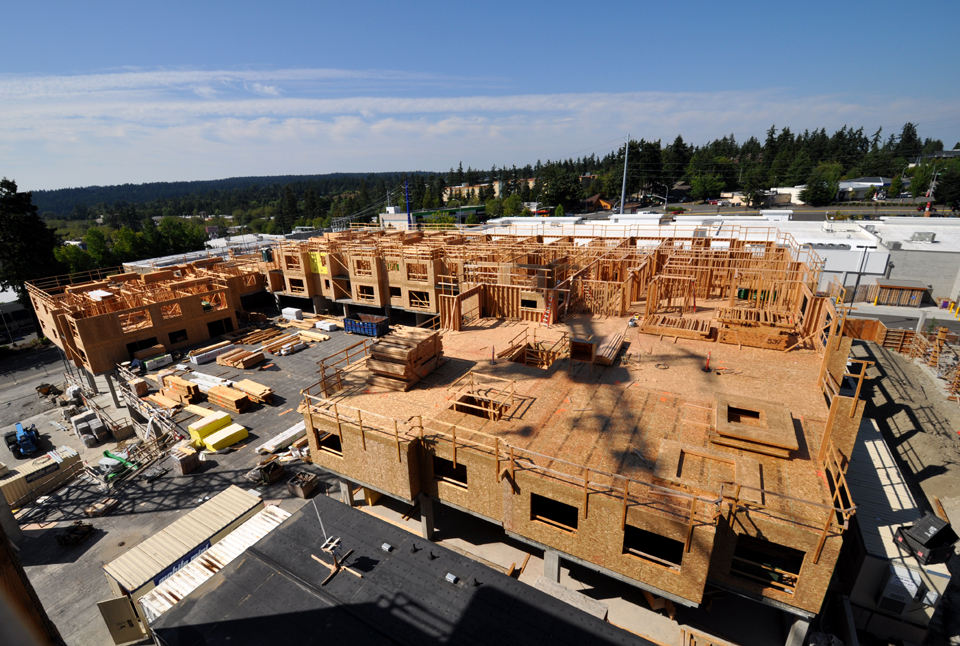 LIV Apartments near Microsoft on Bel-Red Road in between Bellevue and Redmond. 450 Unit upscale apartment development.