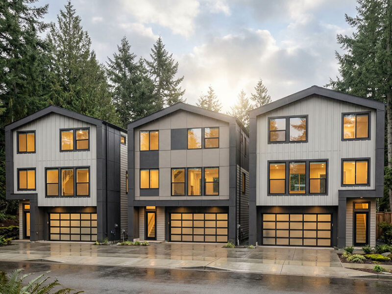 Rendering of middle housing units