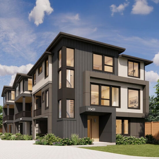 New construction townhomes, middle housing