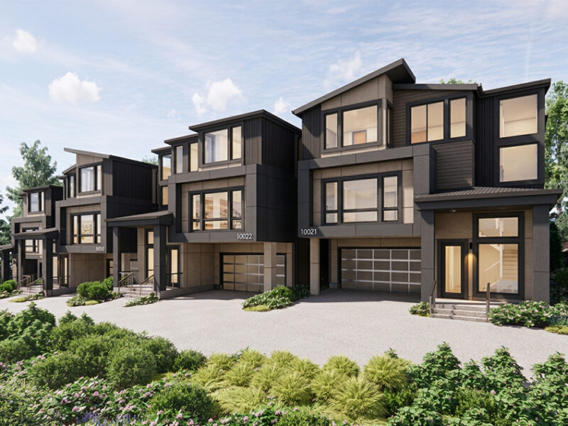New construction townhomes middle housing